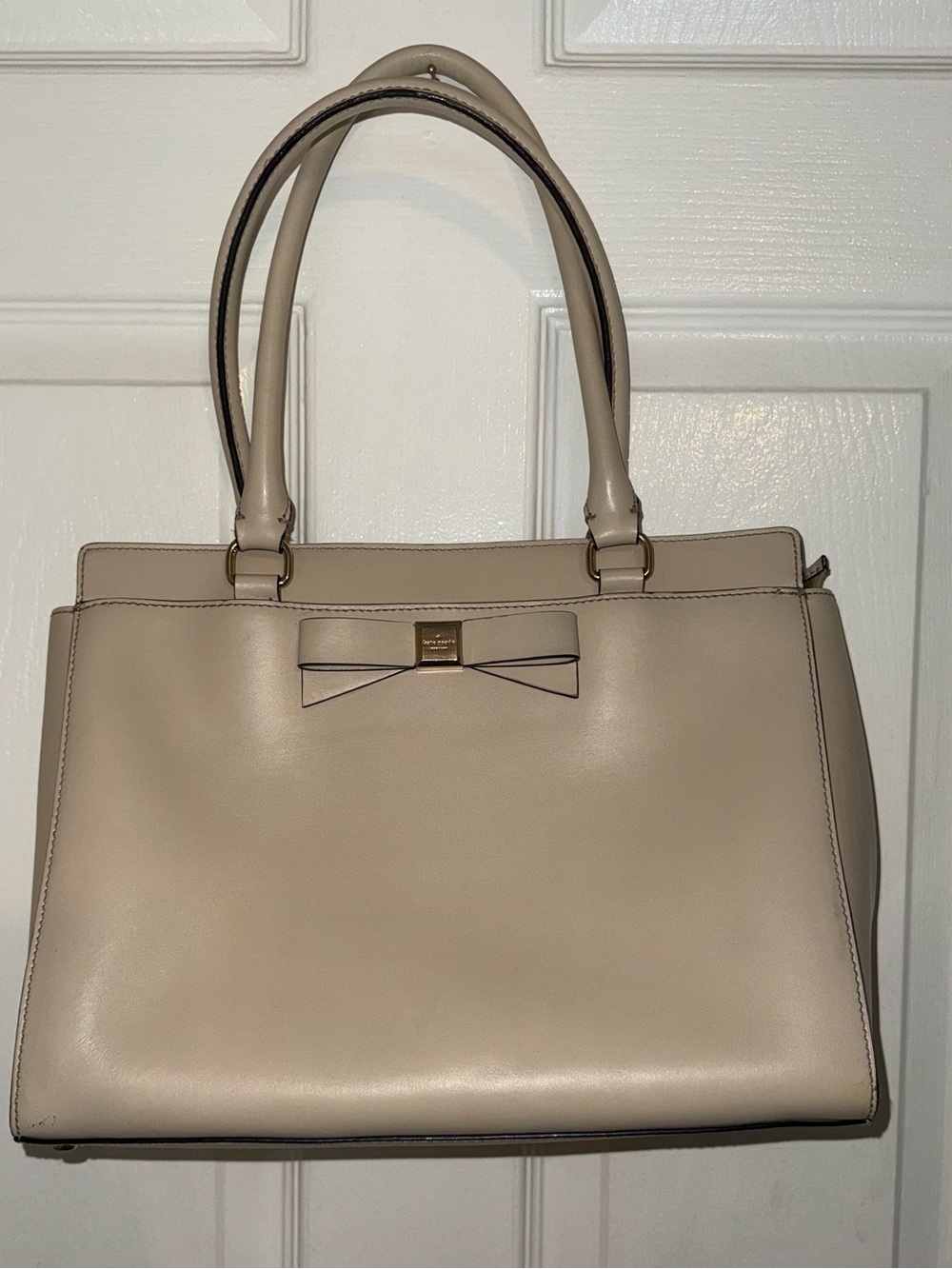 kate spade Cream Bow-Accent Shoulder Bag